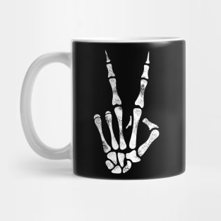 Peace Skeleton Hand Halloween Mug